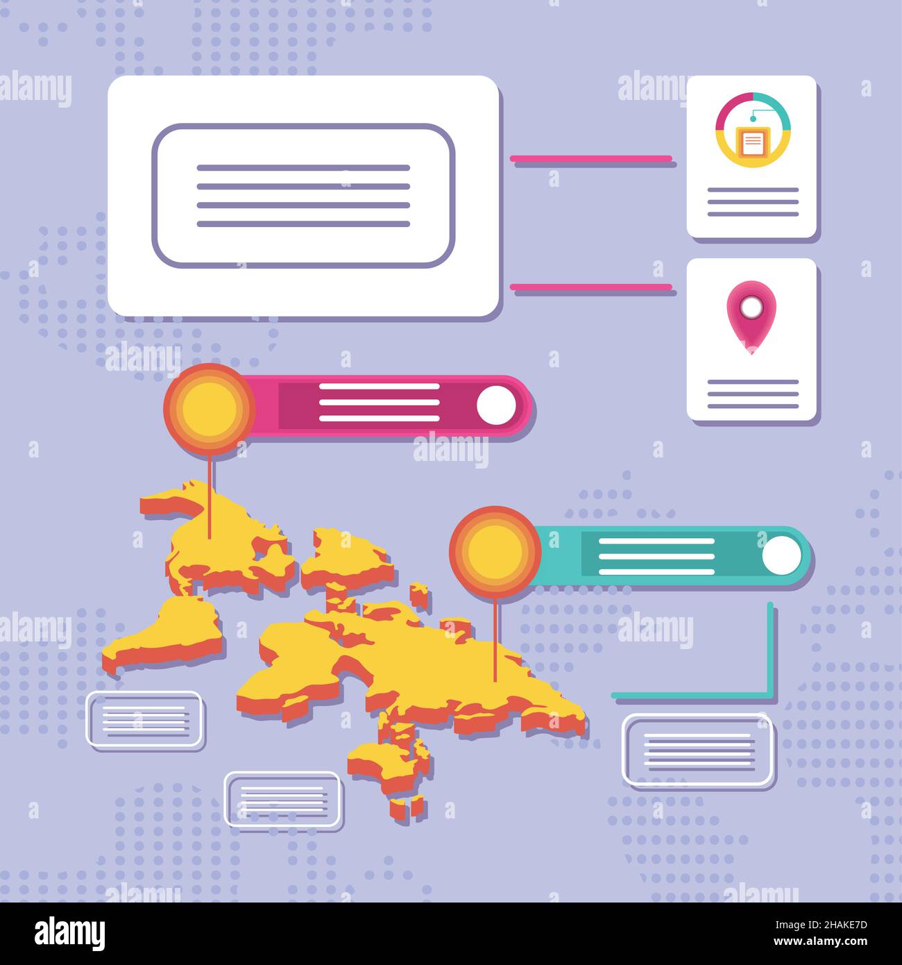 world map and information Stock Vector Image & Art - Alamy