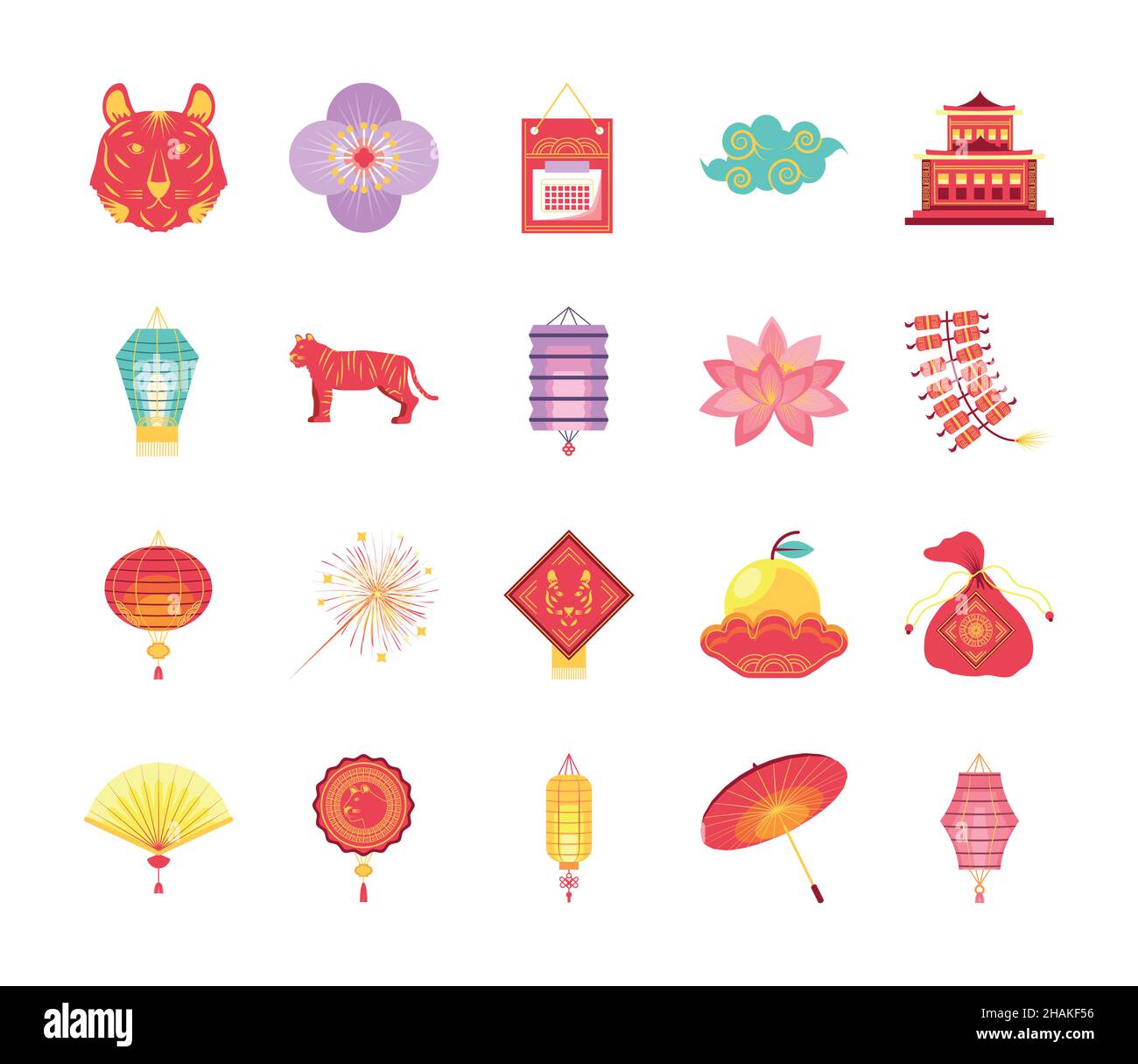 set of chinese new year Stock Vector Image & Art - Alamy