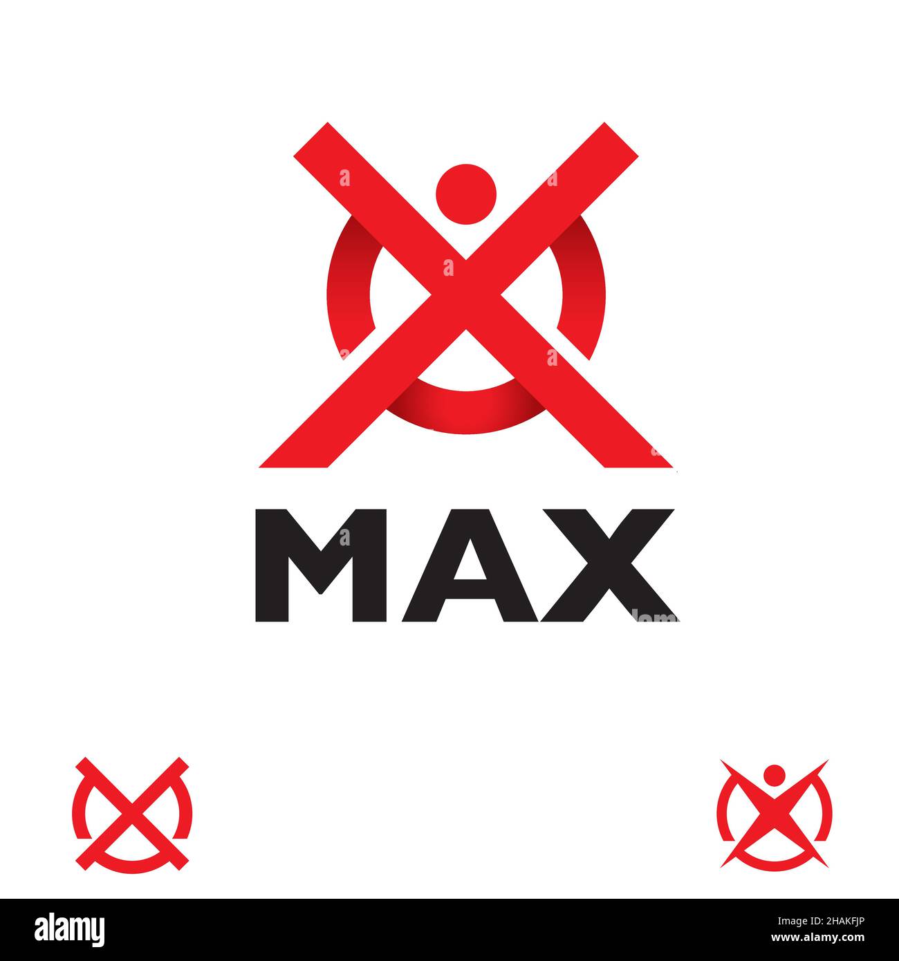 M letter based Max symbol set vector Stock Vector