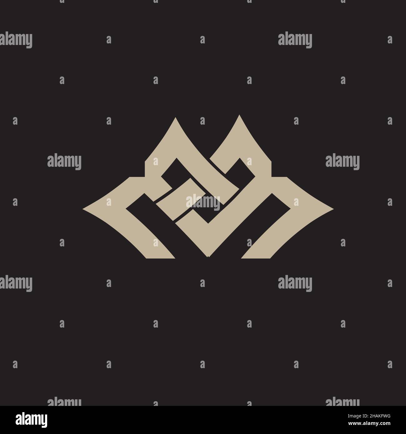 MB, EM EB or MM monogram logo. vector concept. Stock Vector