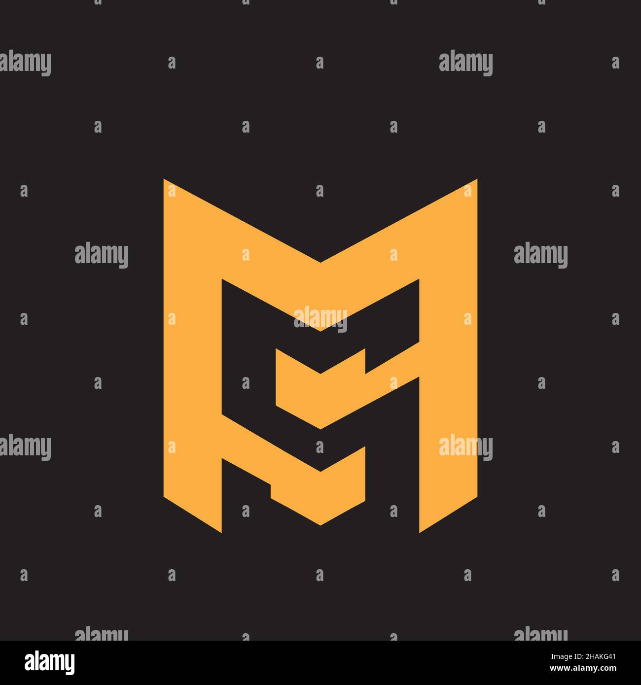 MS monogram ver.2 design letter based logo. Stock Vector