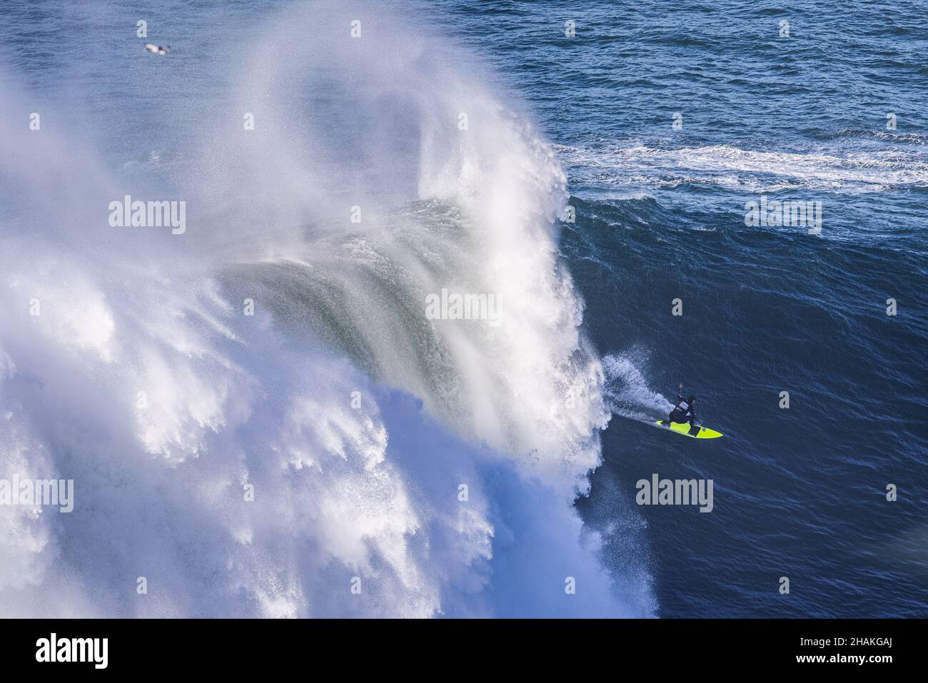 Nazare, Portugal. 13th Dec, 2021. The Brazilian surfer, Maya Gabeira