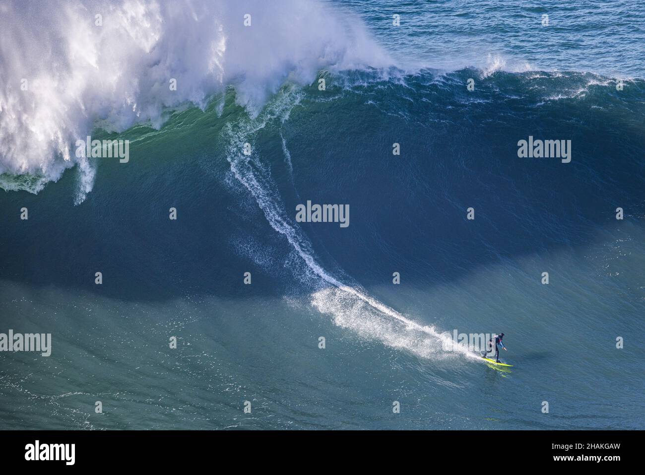 Nazare, Portugal. 13th Dec, 2021. The Brazilian surfer, Maya Gabeira