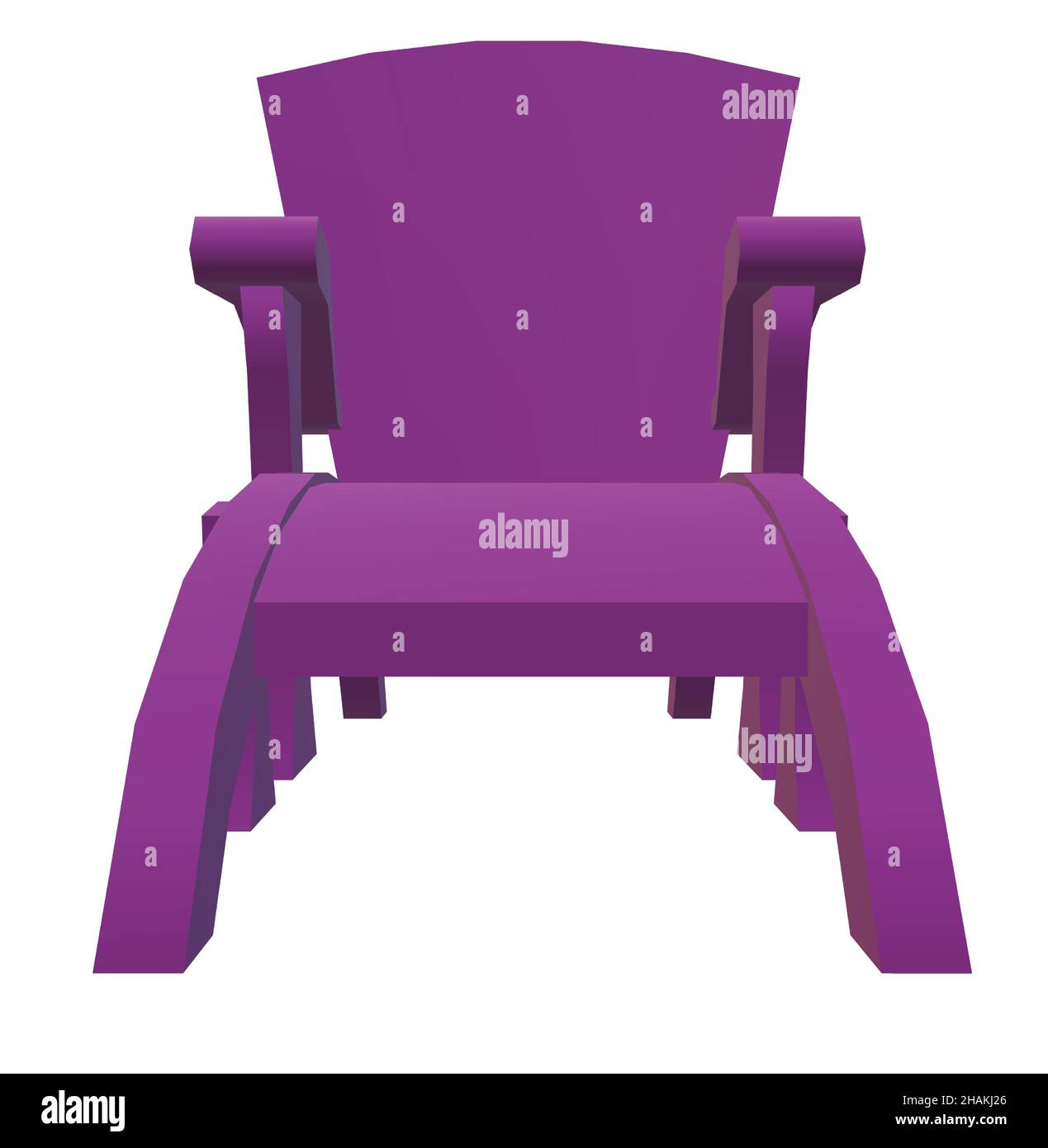 Solid Dark Purple Adirondack Chair Stock Vector Image & Art Alamy