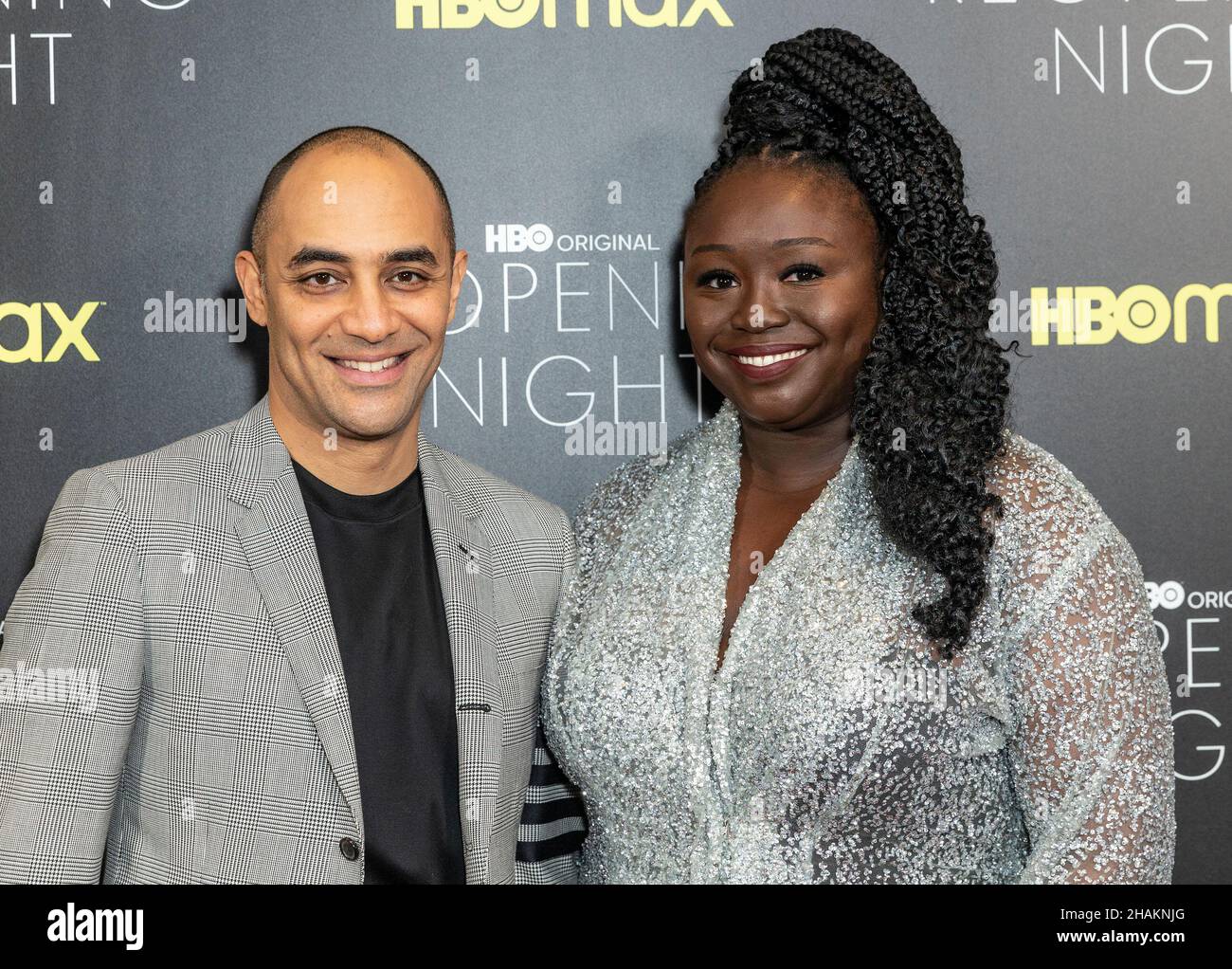New York, USA. 13th Dec, 2021. Saheem Ali and Jocelyn Bioh attend the ...