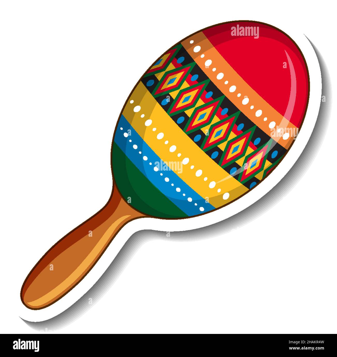 Maracas music instrument cartoon illustration Stock Vector Image & Art