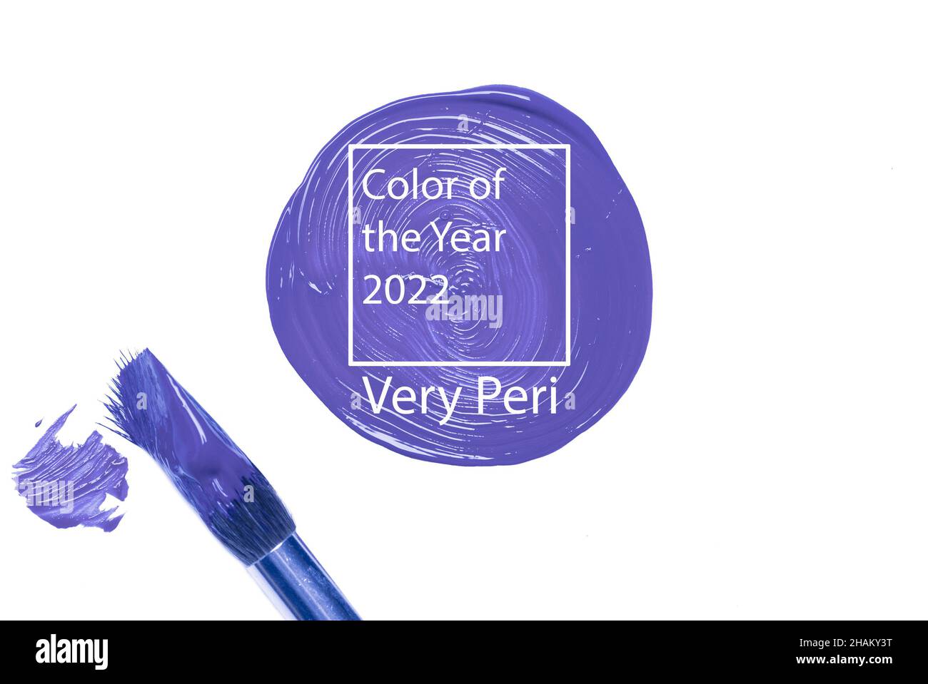 Color of the year 2022 background. Lavender new trend color on white background. Texture paint