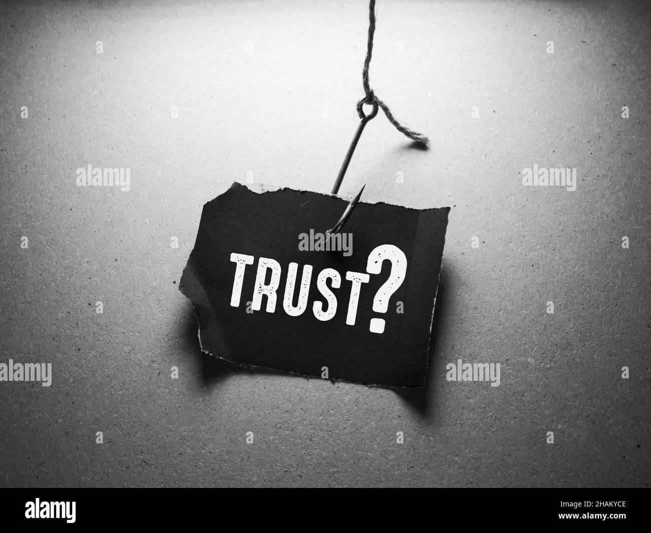 Close up of Trust Word , Business Concept Idea Stock Photo