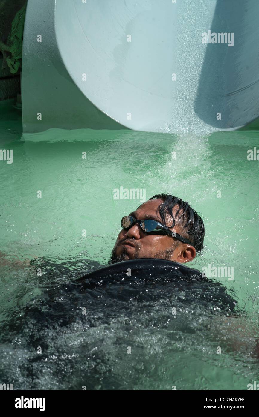 Asian swimming pool man hi-res stock photography and images - Alamy