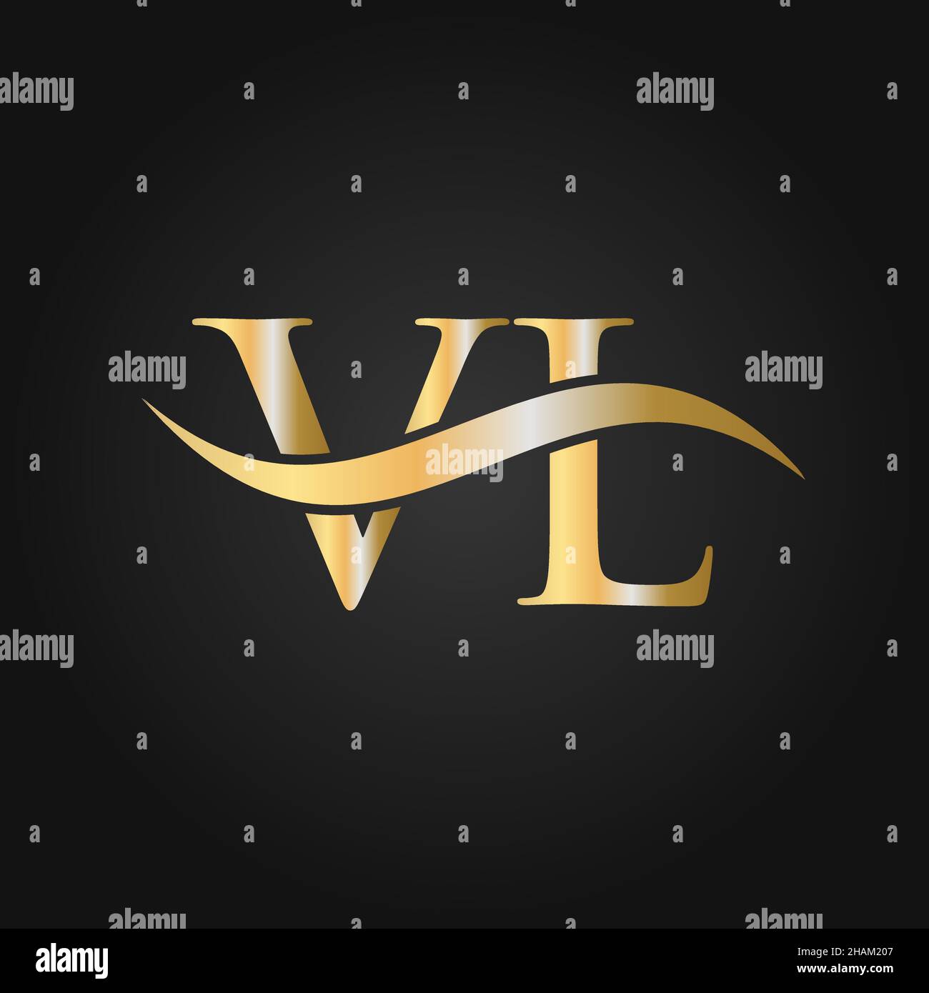 Initial Vl Logo Letter Design, Minimal Royal Crown Vl lv Feminine