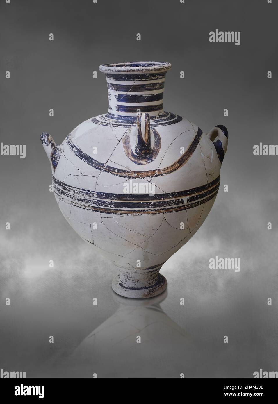 Mycenaean pottery Hydria with line design, 1150 1100 BC . Northeast