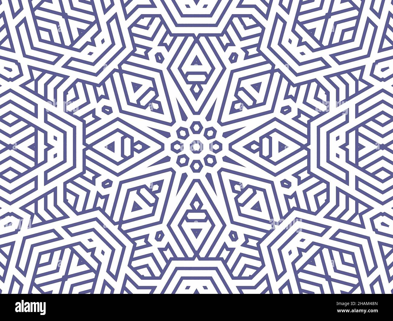 Classic geometric background pattern with blue lines on white ...