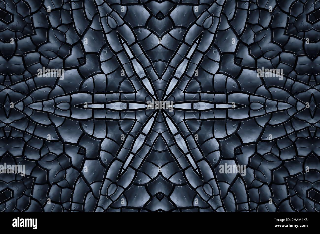 Black texture of burnt wood symmetrical background. Burnt board close ...