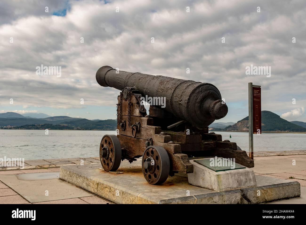 Weapons of war displayed for your visit Stock Photo