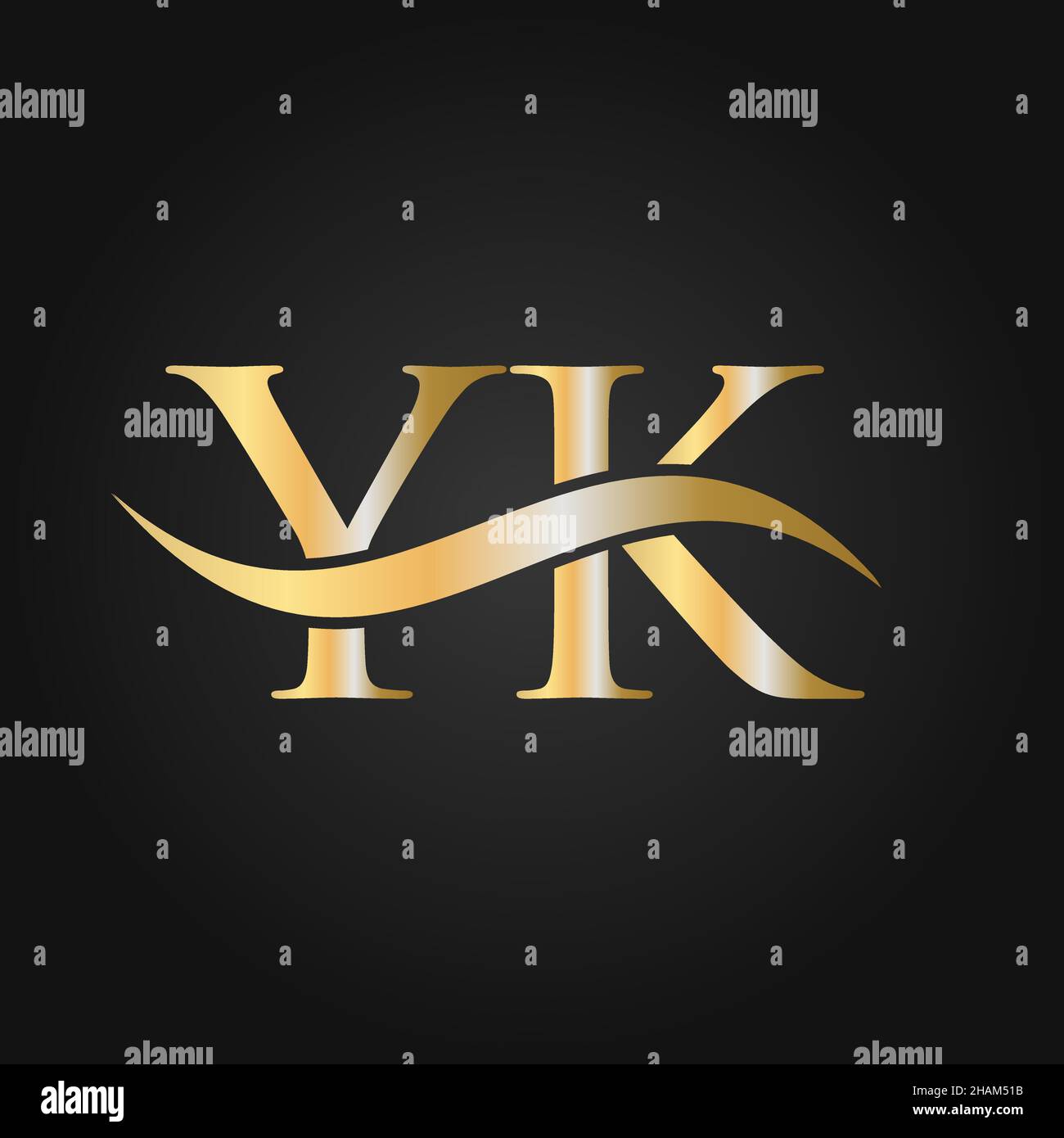 Letter Yk Logo Design Template Yk Y K Letter Logo Modern Flat Minimalist Business Company