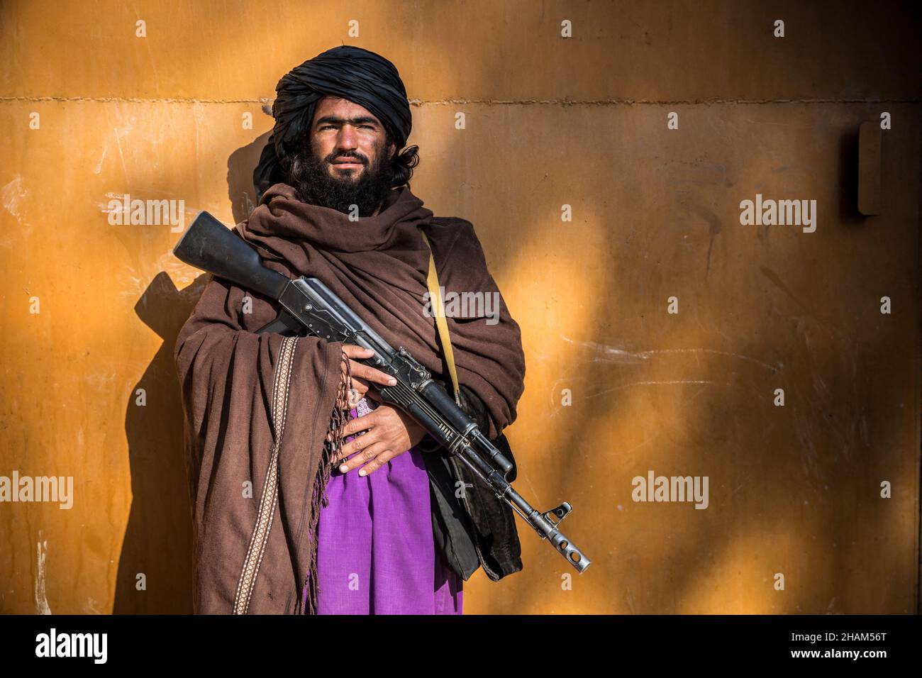 Photo taken on December 13, 2021 of Malang, 29, has joined the taliban fighter 8 years back in Panjwayi district in Kandahar Province, Afghanistan. Photo by Oriane Zerah/ABACAPRESS.COM Stock Photo
