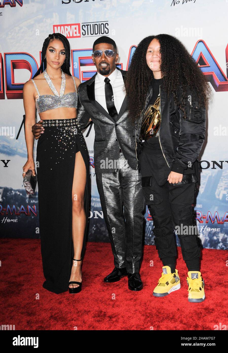 Los Angeles, CA. 13th Dec, 2021. Corinne Foxx, Annalise Bishop, Jamie