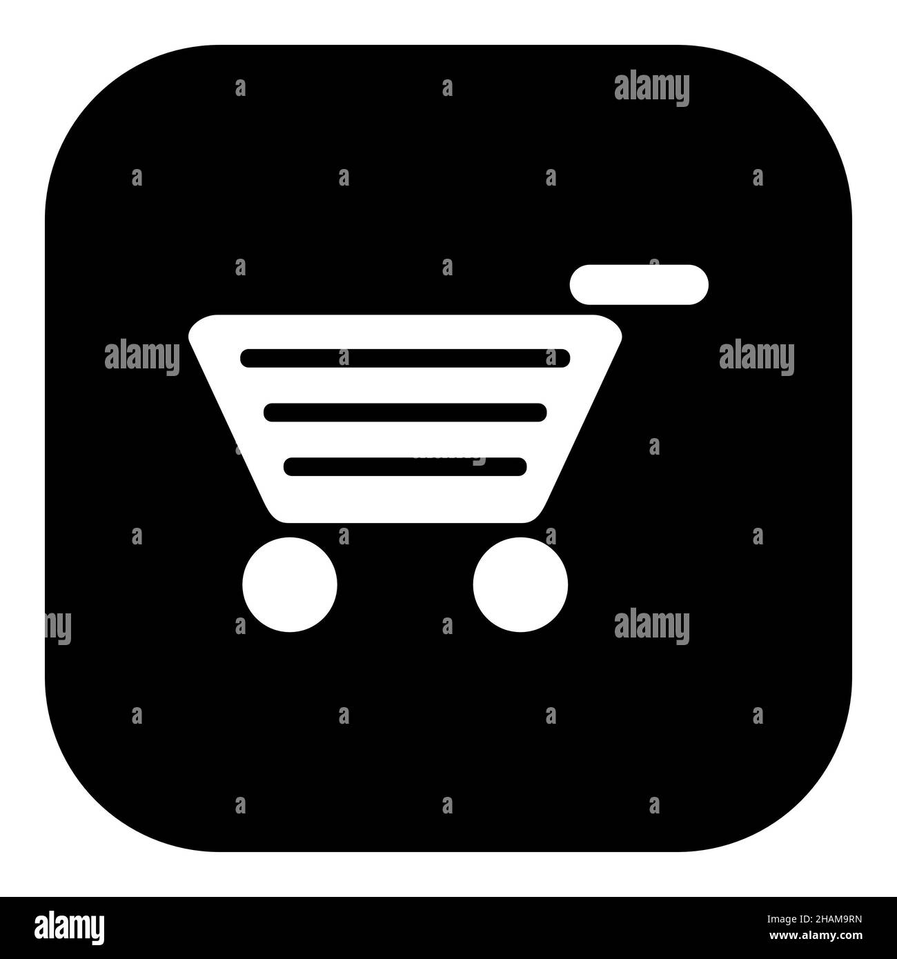Shopping Cart And App Icon 2HAM9RN 