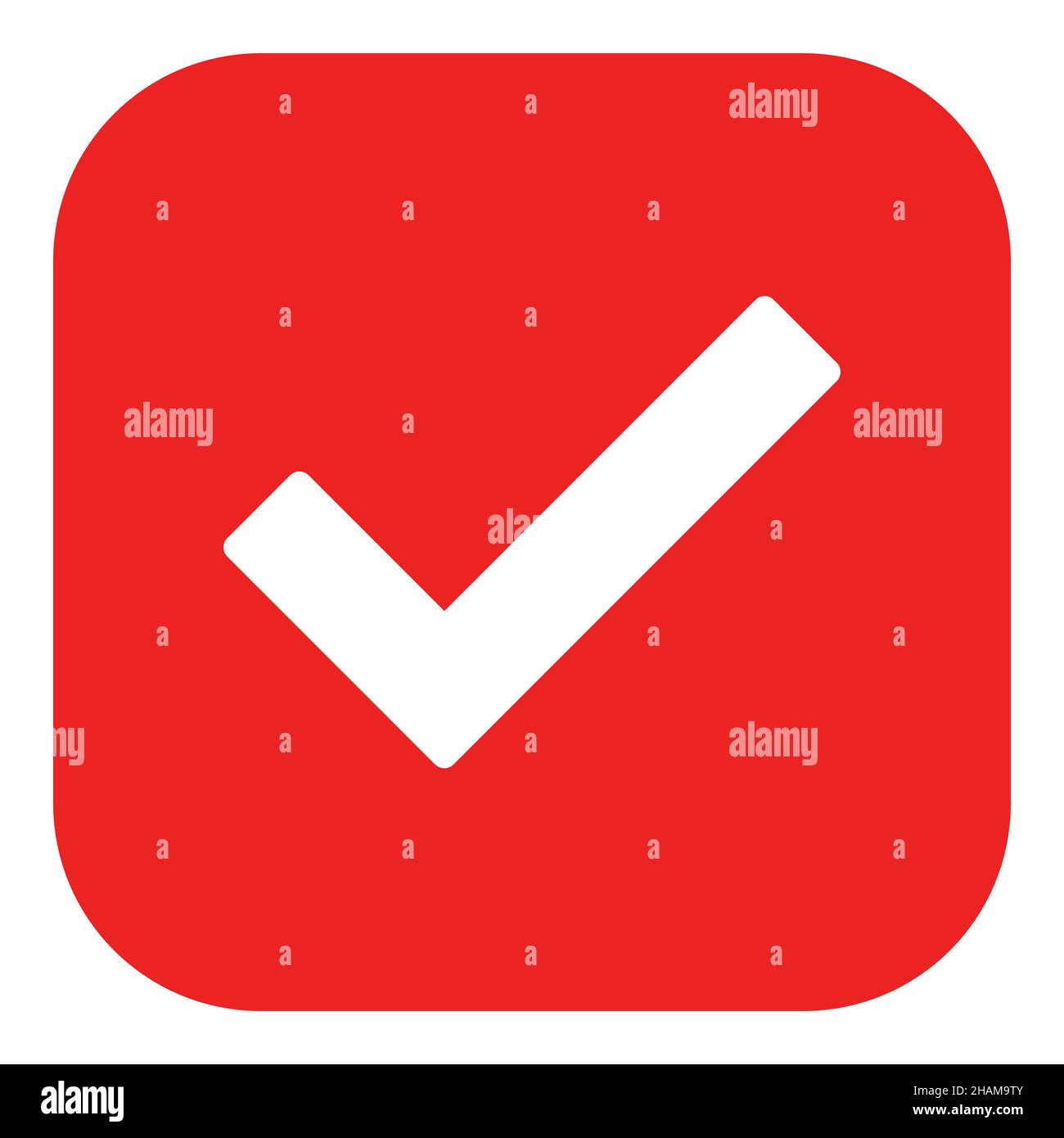 Tick and app icon Stock Photo - Alamy