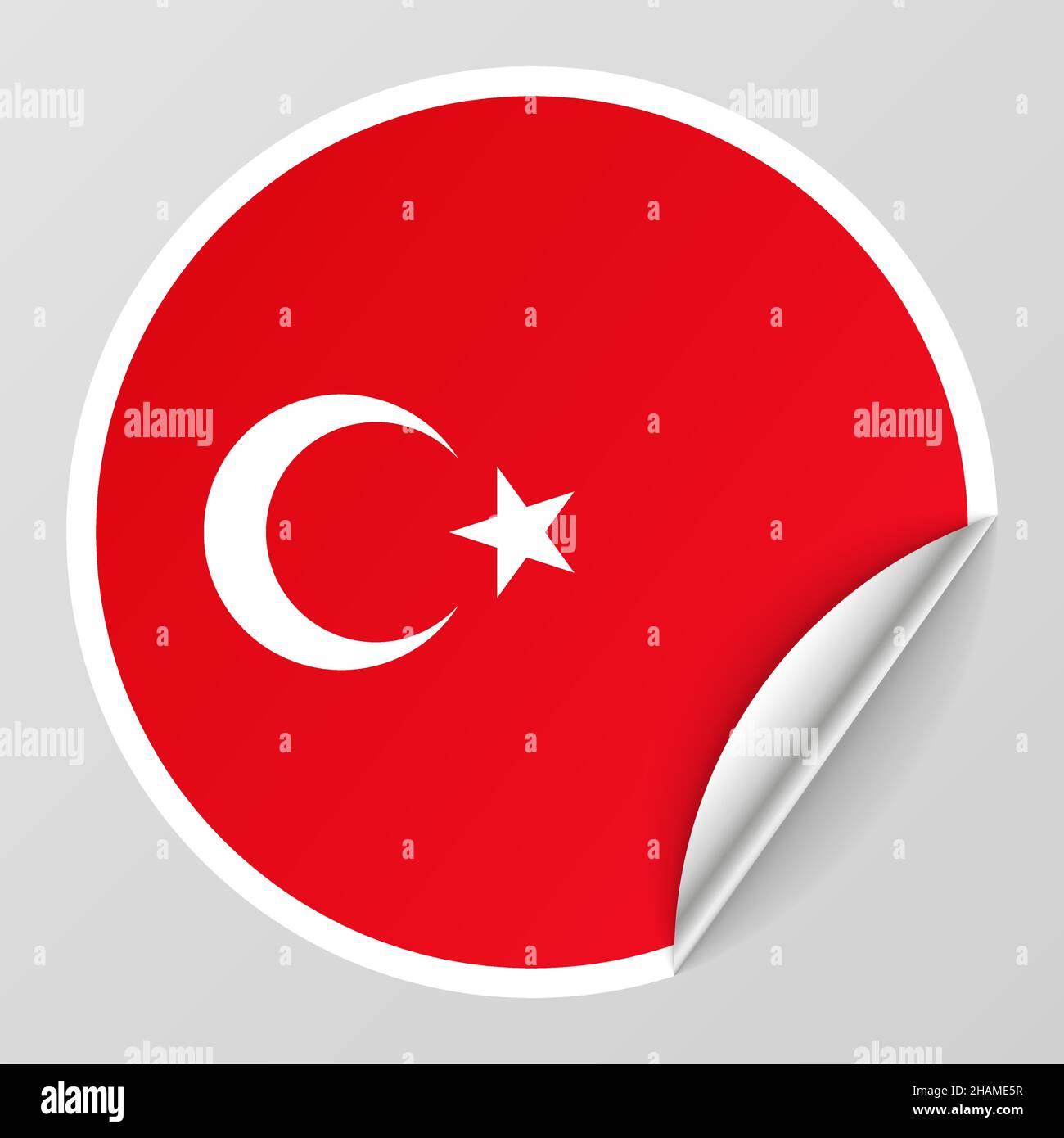 EPS10 Vector Patriotic background with Turkey flag colors. An element