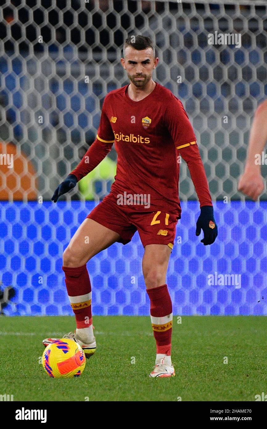 Borja Mayoral (AS Roma) during the Italian Football Championship League A  2021/2022 match between AS Roma vs Spezia Calcio at the Olimpic Stadium in  Stock Photo - Alamy