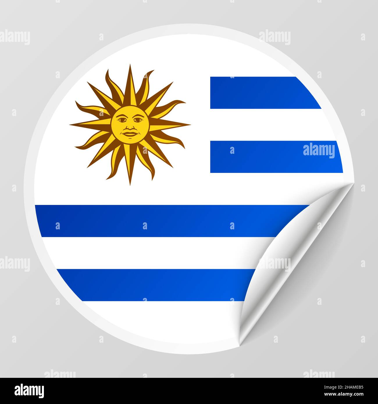 Soccer shirt in colors of uruguayan flag Vector Image