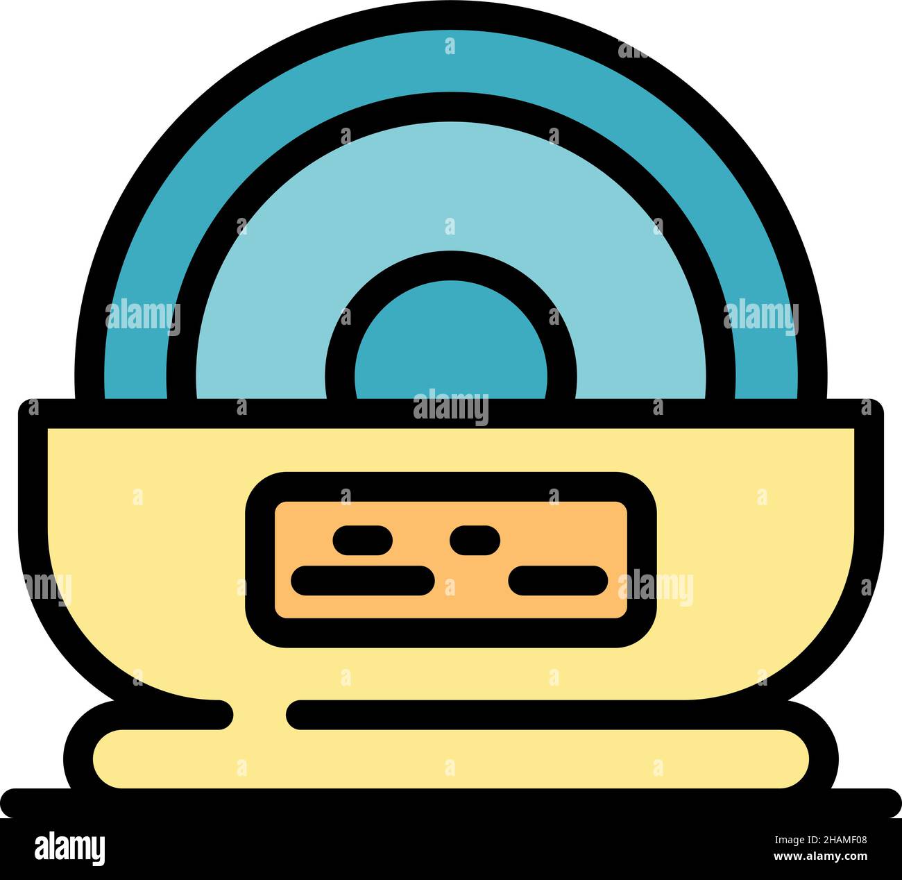 Craft grinding machine icon. Outline craft grinding machine vector icon ...
