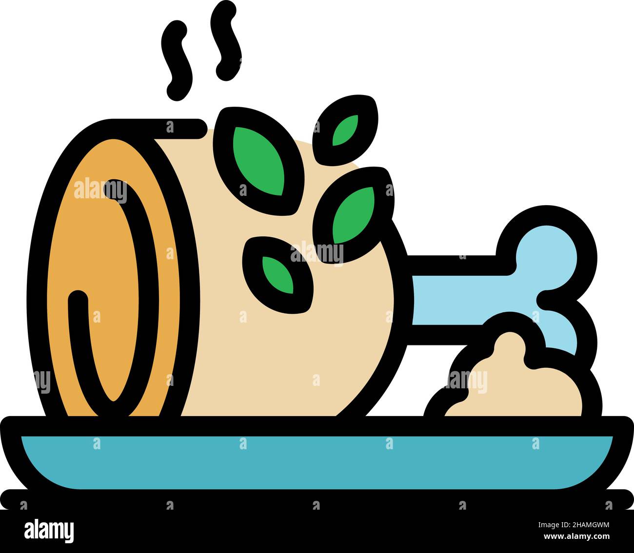 Fat beef platter Stock Vector Images - Alamy