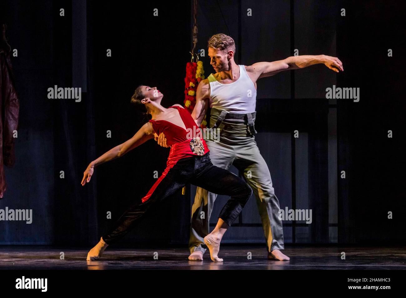 Edinburgh, United Kingdom. 14 December, 2021 Pictured: A spectacular dance interpretation of George Bizet’s classic opera, Carmen is premiered in Edinburgh on 17 & 18 December. Royal Ballet prima Natalia Osipova and choreographer Didy Veldman present a new adaptation of Bizet’s opera combining elements of immersive theatre. Credit: Rich Dyson/Alamy Live News Stock Photo