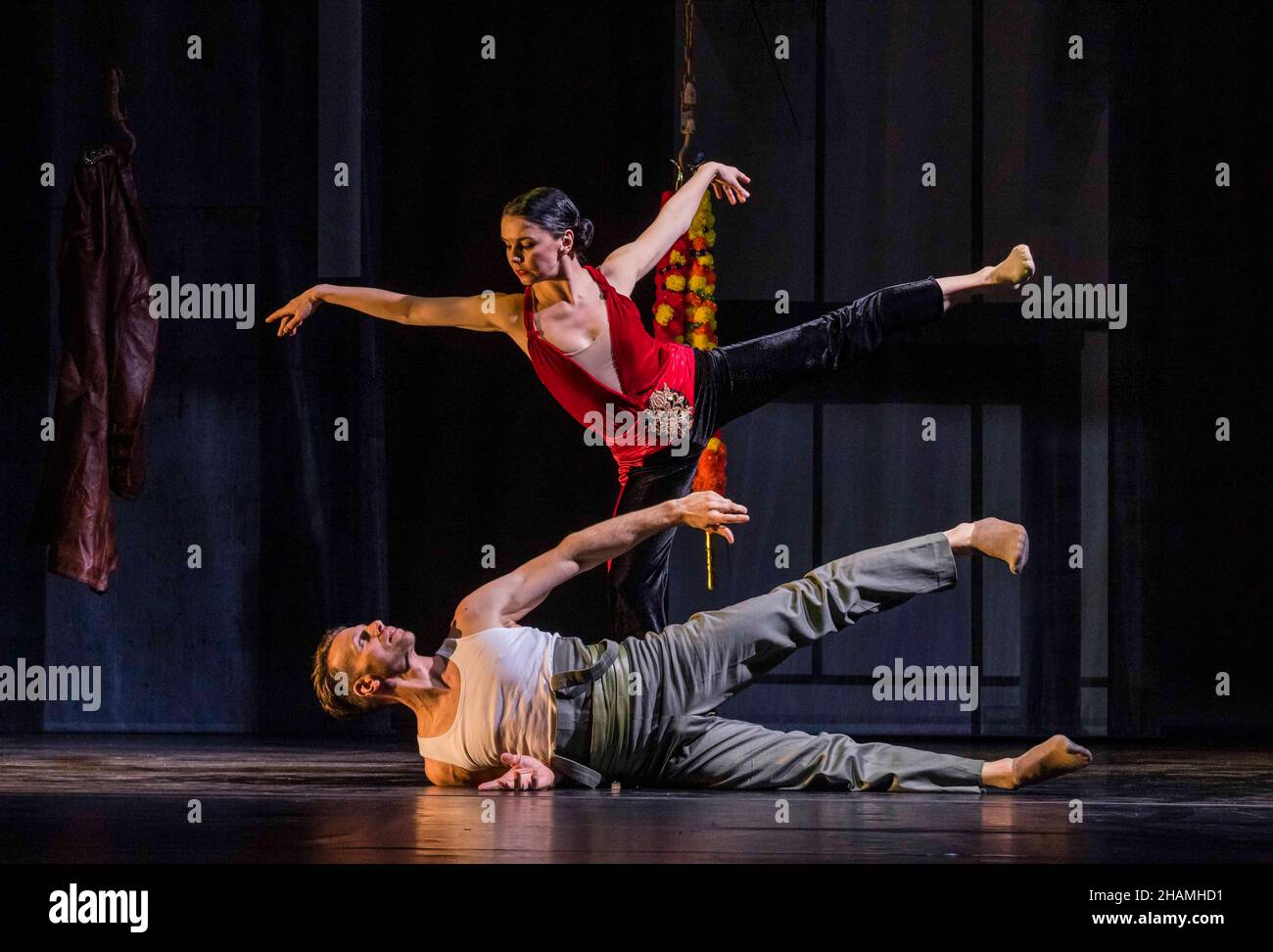 Edinburgh, United Kingdom. 14 December, 2021 Pictured: A spectacular dance interpretation of George Bizet’s classic opera, Carmen is premiered in Edinburgh on 17 & 18 December. Royal Ballet prima Natalia Osipova and choreographer Didy Veldman present a new adaptation of Bizet’s opera combining elements of immersive theatre. Credit: Rich Dyson/Alamy Live News Stock Photo