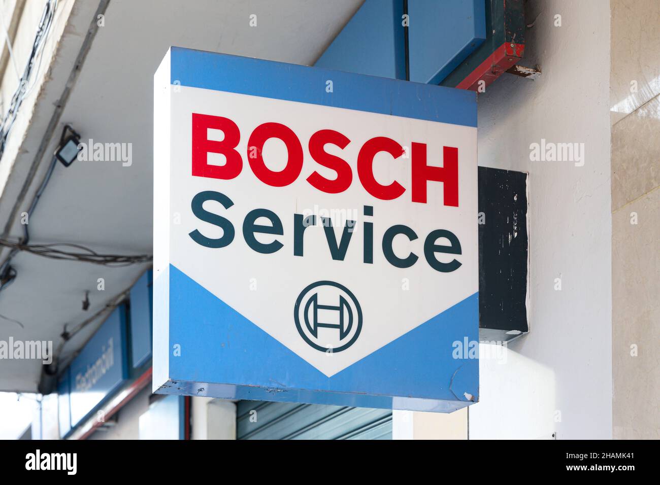 VALENCIA, SPAIN DECEMBER 09, 2021 Bosch is a German multinational