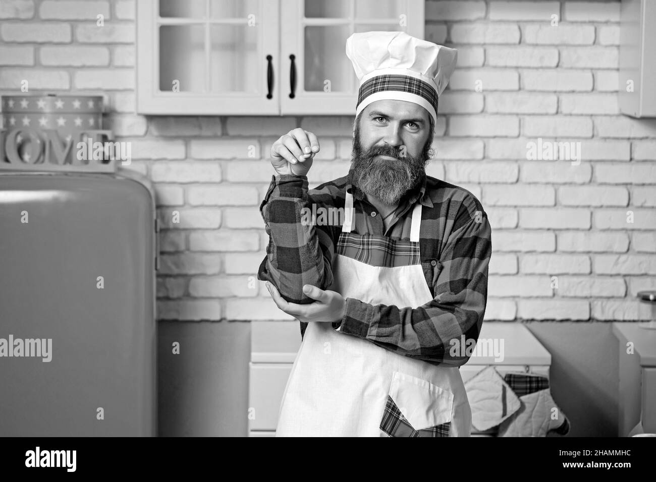 Kitchen spices Black and White Stock Photos & Images - Alamy