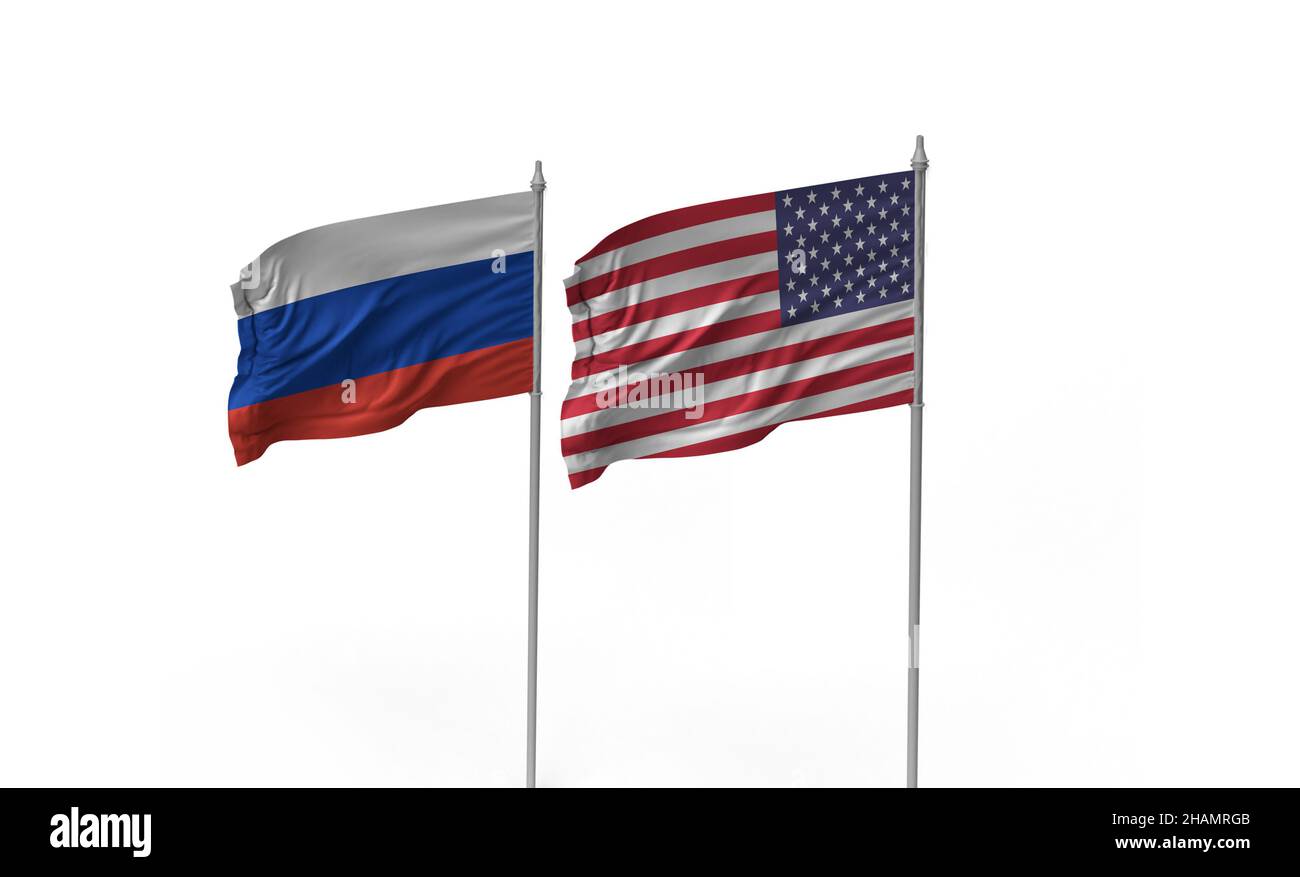 us and russia relationship joe biden vs vladimir putin cold war Stock Photo