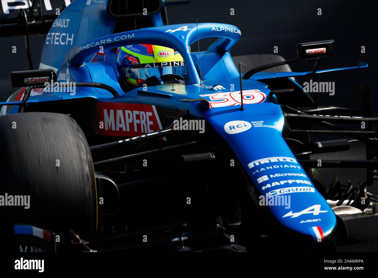 36 PIASTRI Oscar (aus), Alpine F1 A521, action during the 2021 post-season tests from December 14 to 15, 2021 on the Yas Marina Circuit, in Yas Island, Abu Dhabi - Photo: Antonin Vincent/DPPI/LiveMedia Stock Photo