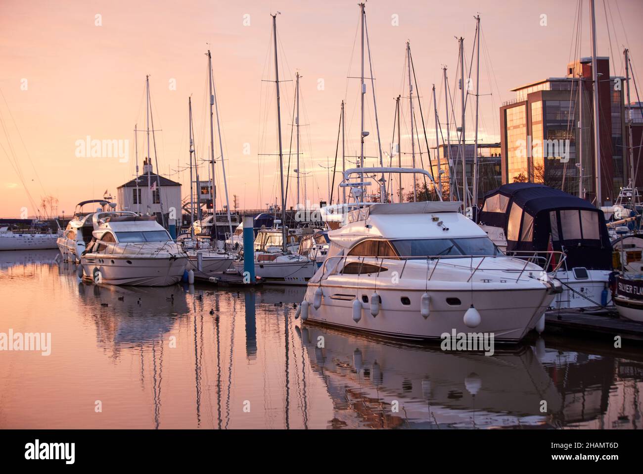 Hull  waterfront marina Stock Photo