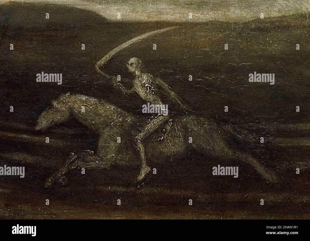 The Race Track, (Death on a Pale Horse), detail from a painting by Albert Pinkham Ryder, 1896-1908 Stock Photo