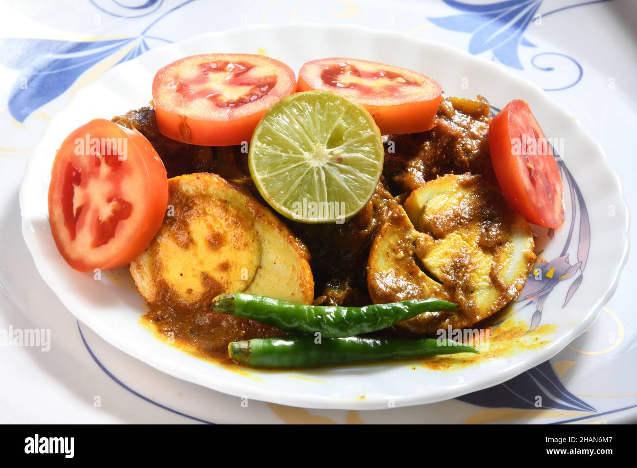 Dim Kasha or spicy dry egg curry (Bengali style). India Stock Photo Alamy