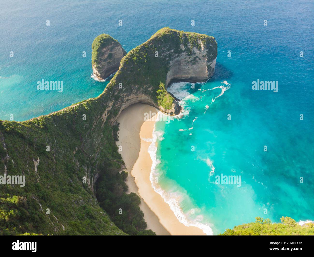 Aerial View Kelingking Beach On Nusa Penida Island Bali Indonesia aerial-view-kelingking-beach-on-nusa-penida-island-bali-indonesia
