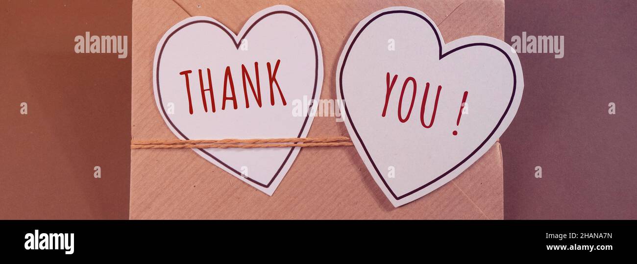 Close up of Thank You Word , Thanks Concept Idea Stock Photo - Alamy
