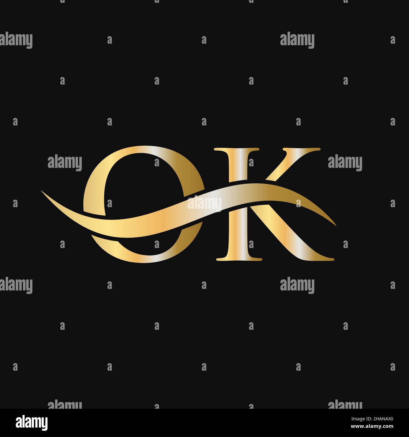 O and k Stock Vector Images - Alamy