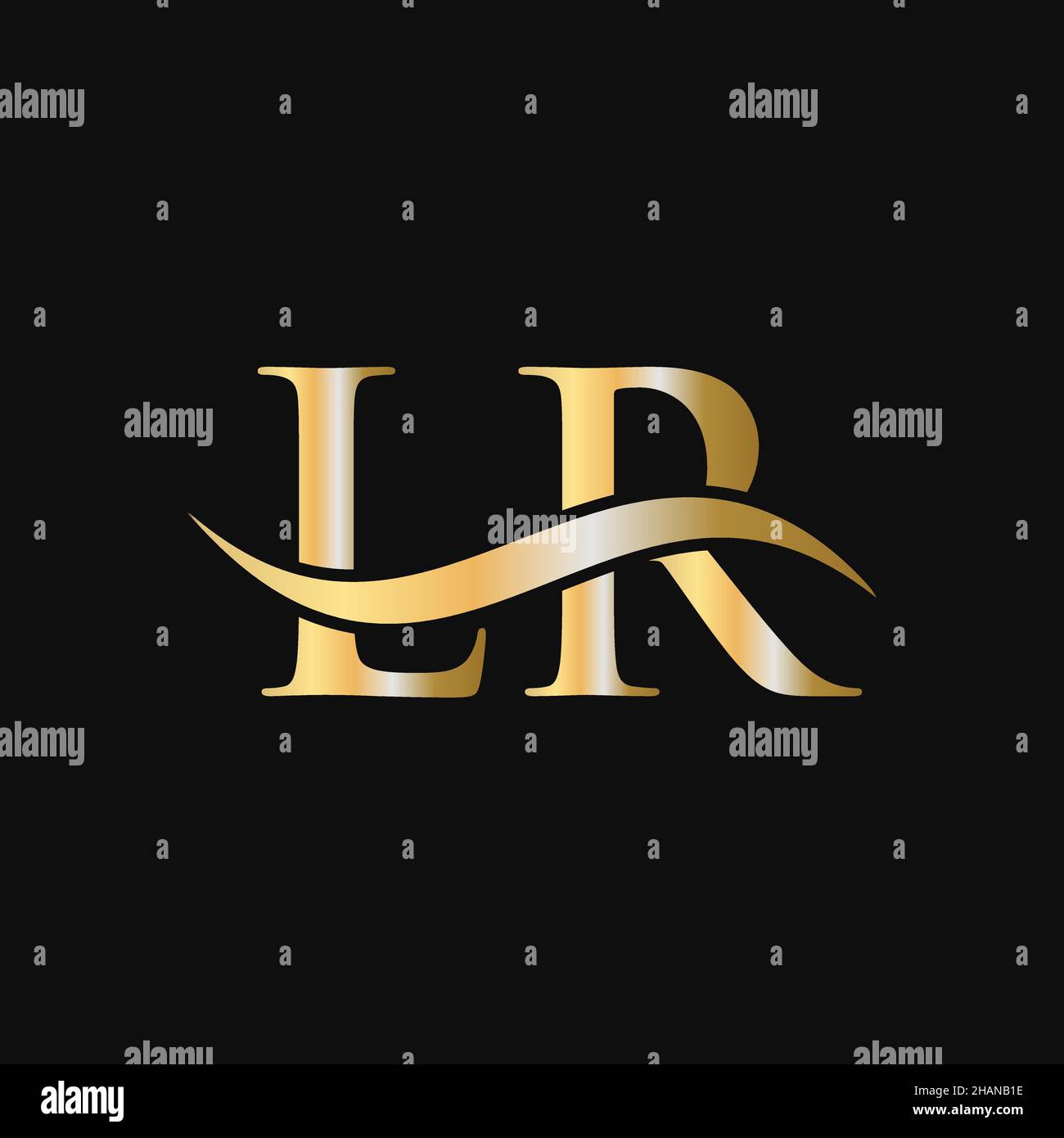 Letter LR Logo Design Template. LR, L R Letter Logo Modern, Flat ...