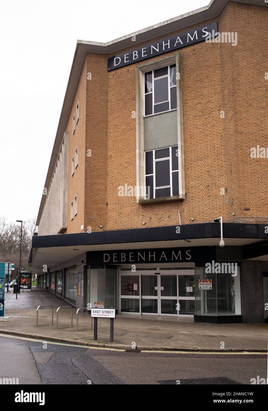 Debenhams Department store in Southampton UK stands empty after going into administration. Stock Photo