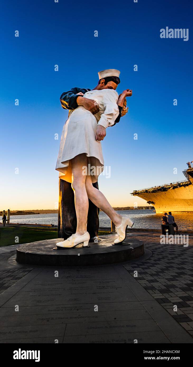 SAN DIEGO, UNITED STATES - Nov 11, 2021: The Unconditional Surrender ...