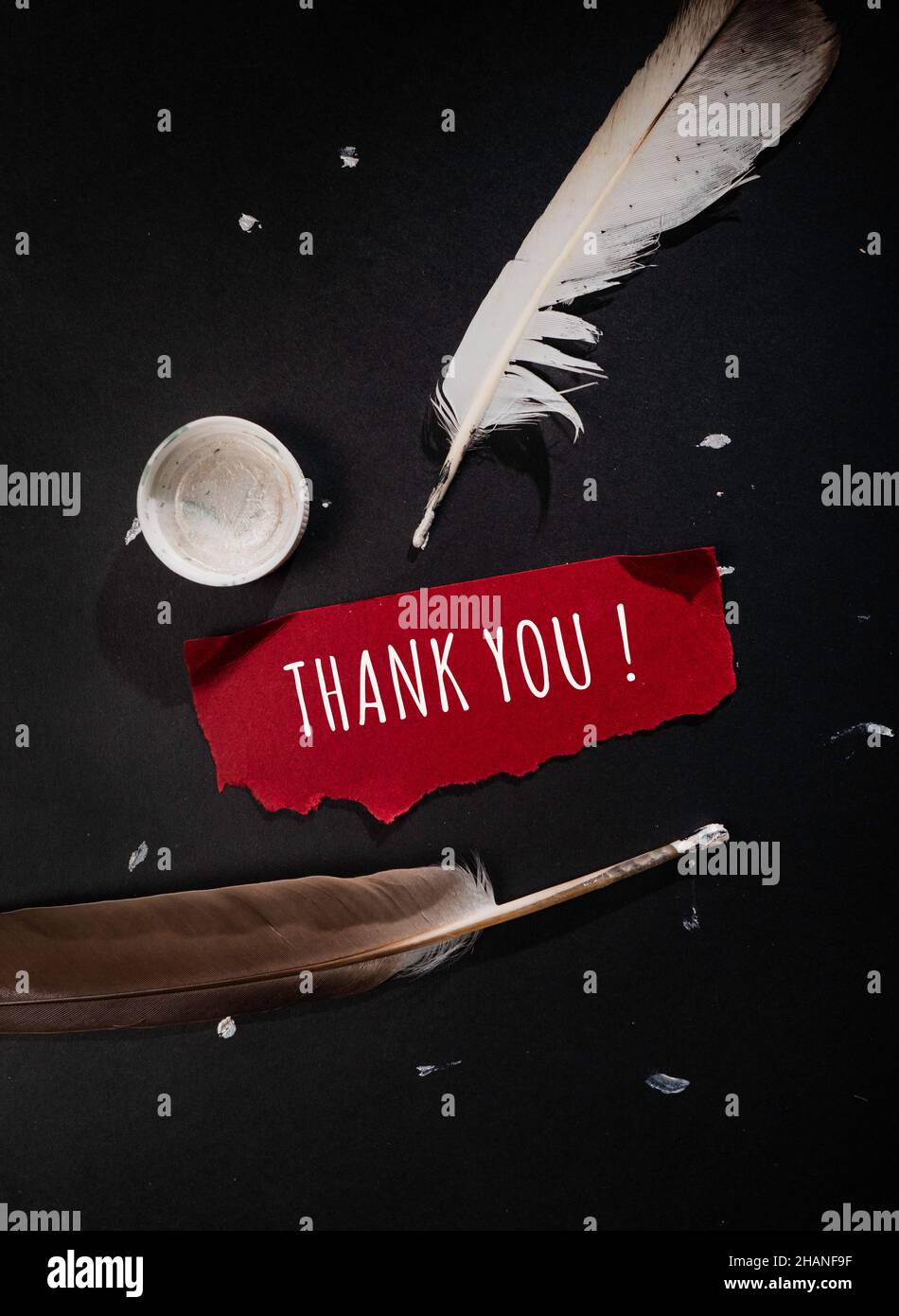 Close up of Thank You Word , Thanks Concept Idea Stock Photo - Alamy
