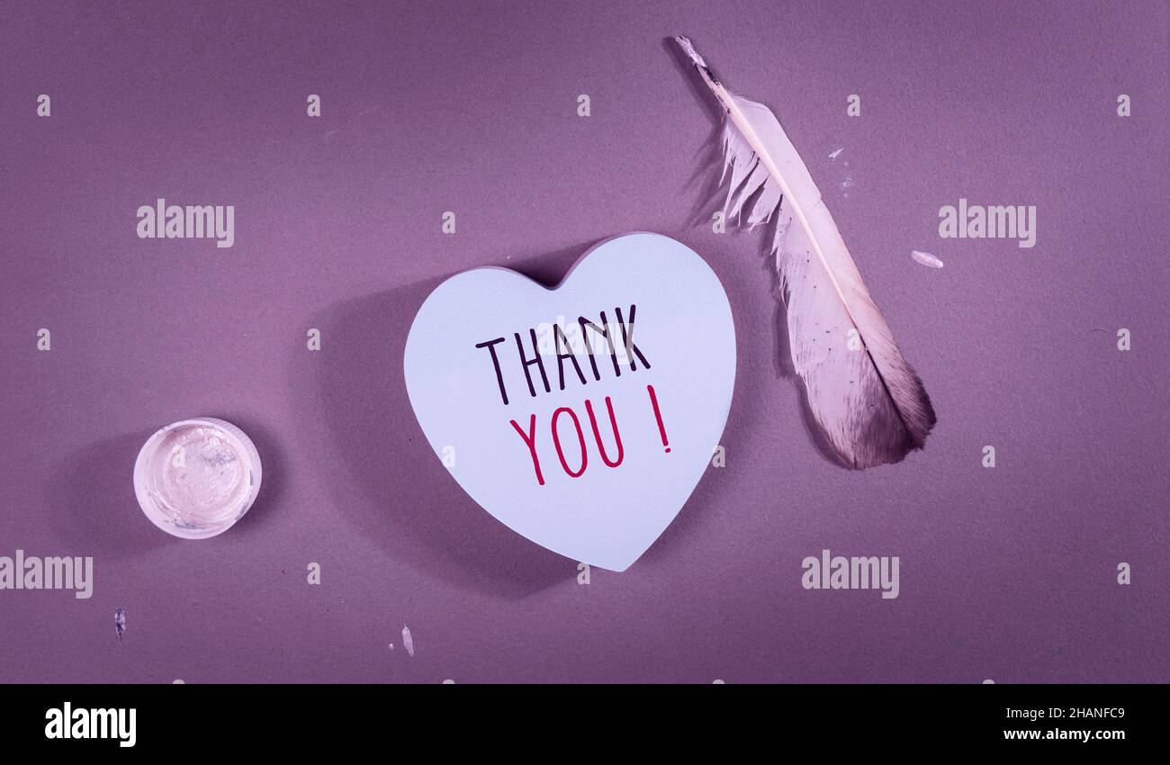 Close up of Thank You Word , Thanks Concept Idea Stock Photo - Alamy