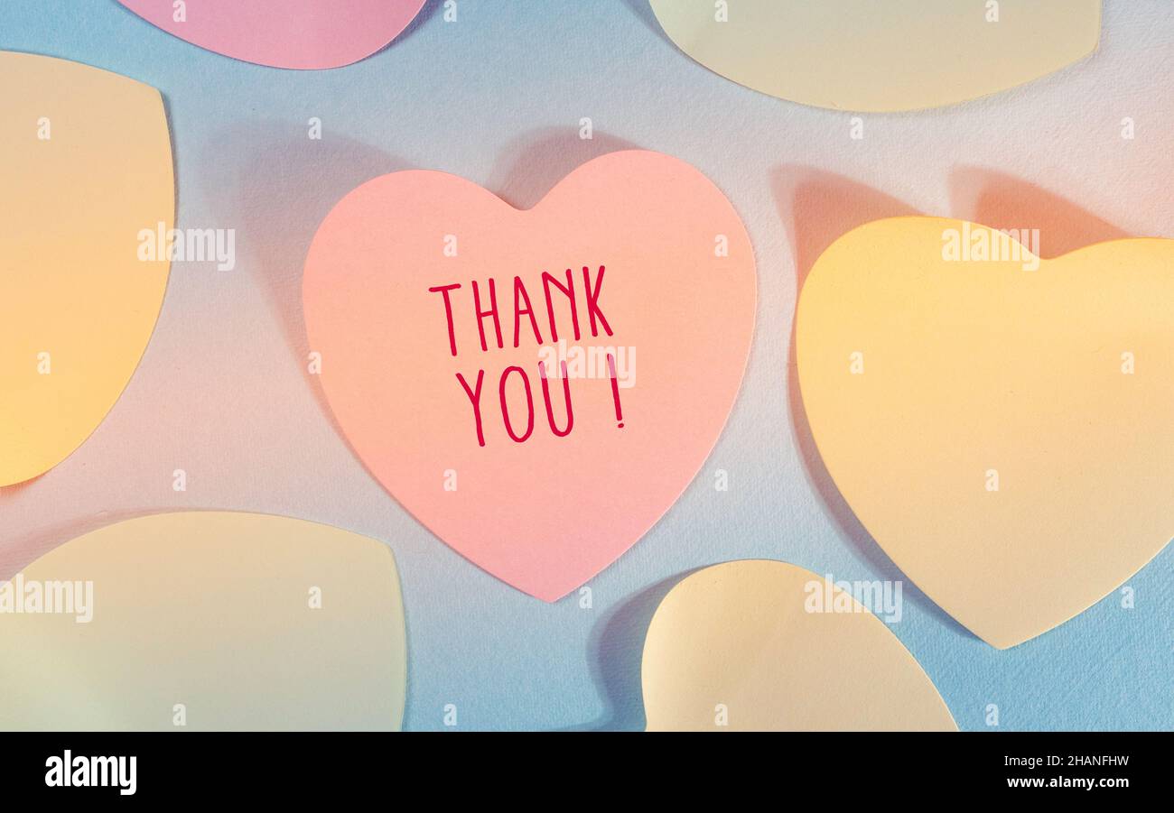 Close up of Thank You Word , Thanks Concept Idea Stock Photo - Alamy