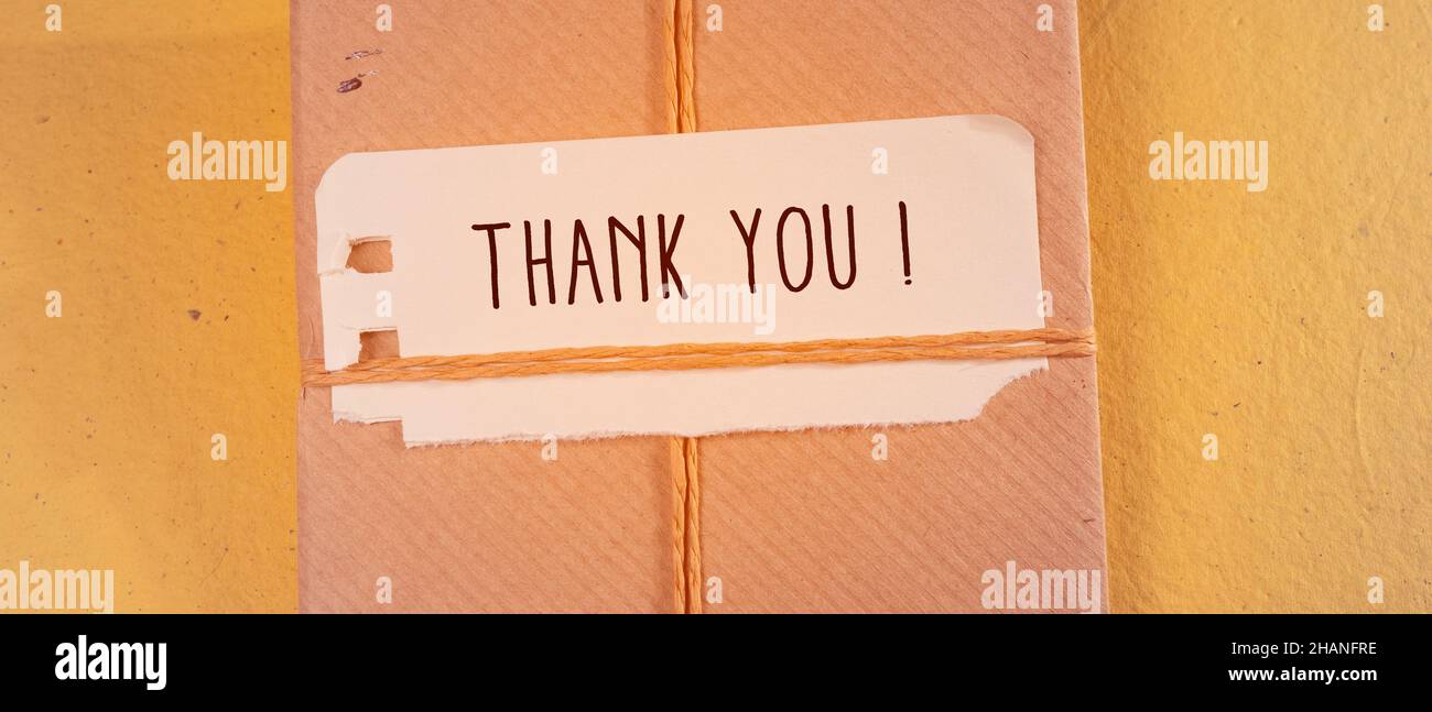 Close up of Thank You Word , Thanks Concept Idea Stock Photo - Alamy