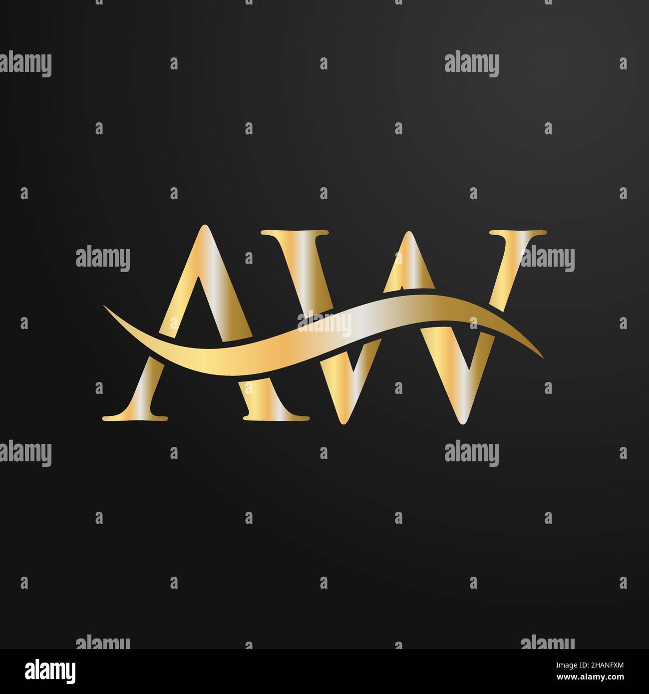 Circle letter AW logo, initial letter aw graphic logo template, flat logo  isolated on white background Stock Vector Image & Art - Alamy