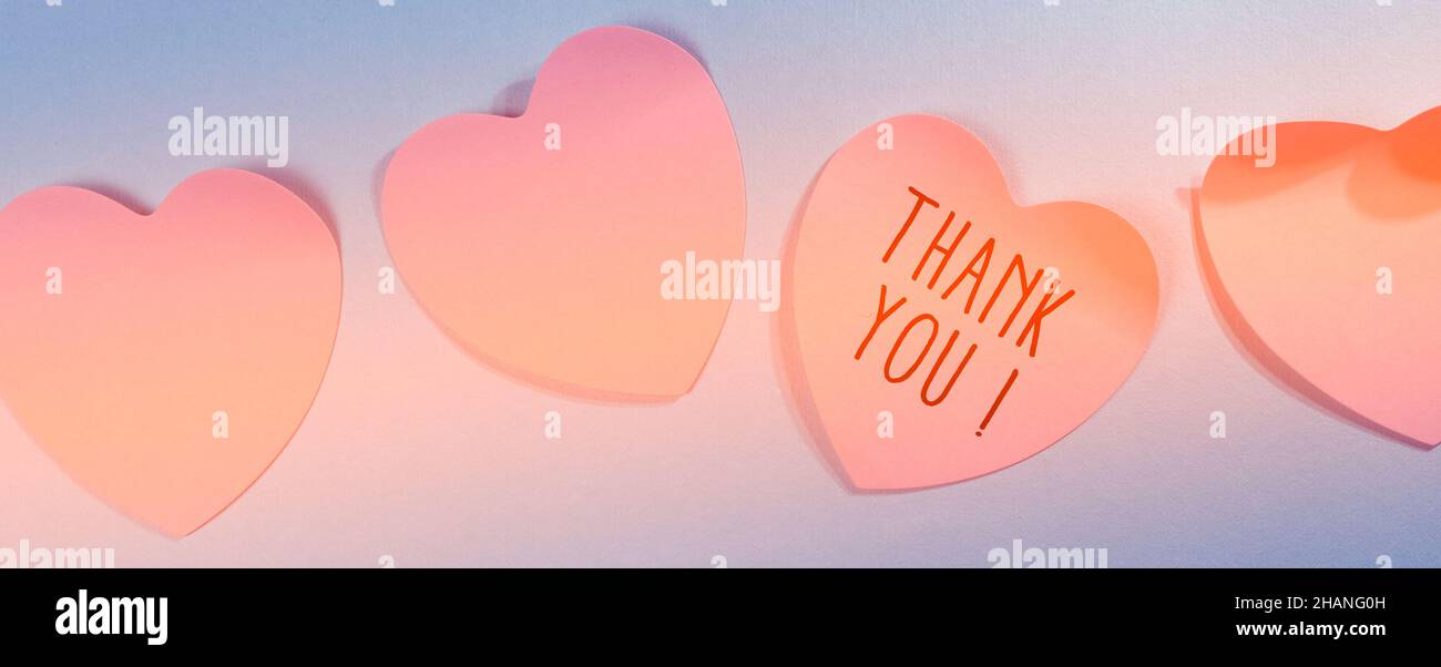 Close up of Thank You Word , Thanks Concept Idea Stock Photo - Alamy