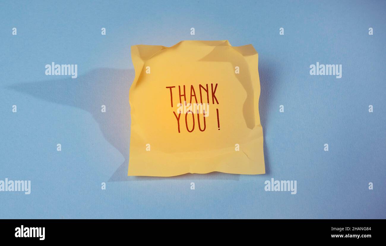 Close up of Thank You Word , Thanks Concept Idea Stock Photo - Alamy